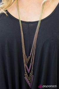 Paparazzi "Run Like The Wind" Purple Necklace & Earring Set Paparazzi Jewelry