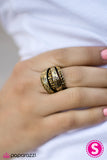 Paparazzi "Runway Lights" Brass Ring Paparazzi Jewelry