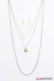 Paparazzi "Runway Shine" Yellow Necklace & Earring Set Paparazzi Jewelry