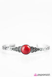 Paparazzi "Rural Refinery" Red Bracelet Paparazzi Jewelry