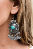 Paparazzi "Rural Rhythm" FASHION FIX Simply Santa Fe May 2020 Blue Earrings Paparazzi Jewelry
