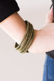 Paparazzi "Rustically Radiant - Green" bracelet Paparazzi Jewelry