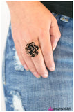 Paparazzi "Rustic Ruffles - Copper" ring Paparazzi Jewelry