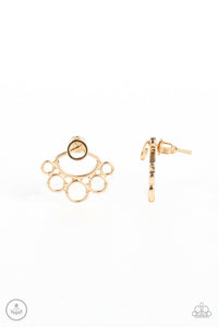 Paparazzi "Completely Surrounded" Gold Post Earrings Paparazzi Jewelry