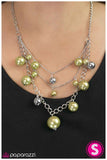 Paparazzi "Classically Captivating" Yellow Necklace & Earring Set Paparazzi Jewelry
