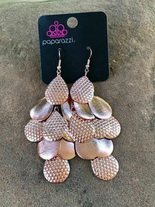 Paparazzi "Chime Time" FASHION FIX EXCLUSIVE Copper Earrings Paparazzi Jewelry