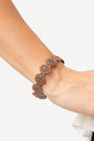 Paparazzi "Bohemian Flowerbed" Orange Bracelet Paparazzi Jewelry