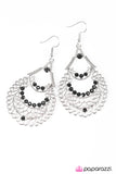 Paparazzi "Sacramento Sparkle" Black Earrings Paparazzi Jewelry