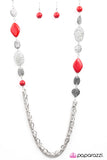 Paparazzi "Saloon Style - Red" necklace Paparazzi Jewelry