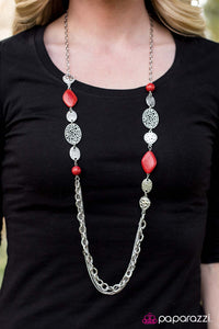 Paparazzi "Saloon Style - Red" necklace Paparazzi Jewelry