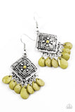 Paparazzi "San Diego Spree" Green Earrings Paparazzi Jewelry