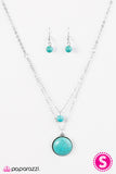 Paparazzi "Sandstone Skies - Blue" necklace Paparazzi Jewelry