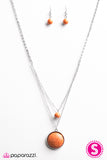 Paparazzi "Sandstone Skies - Orange" necklace Paparazzi Jewelry