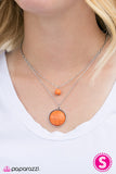 Paparazzi "Sandstone Skies - Orange" necklace Paparazzi Jewelry