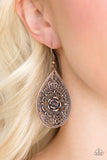 Paparazzi "Santa Rosa Shimmer" Copper Earrings Paparazzi Jewelry
