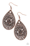 Paparazzi "Santa Rosa Shimmer" Copper Earrings Paparazzi Jewelry