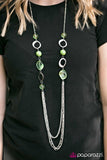 Paparazzi "Sassy and Glassy - Green" necklace Paparazzi Jewelry