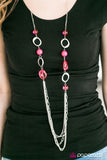 Paparazzi "Sassy and Glassy - Pink" necklace Paparazzi Jewelry