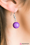 Paparazzi "Sassy and Glassy" Purple Necklace & Earring Set Paparazzi Jewelry