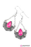 Paparazzi "Savanna Cruise - Pink" earring Paparazzi Jewelry