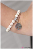 Paparazzi "Save A Tree - White" bracelet Paparazzi Jewelry