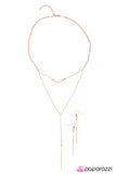 Paparazzi "Save The Drama For Your Mama - Rose Gold" necklace Paparazzi Jewelry