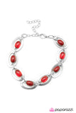 Paparazzi "Sci-Fi Queen - Red" bracelet Paparazzi Jewelry