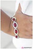 Paparazzi "Sci-Fi Queen - Red" bracelet Paparazzi Jewelry