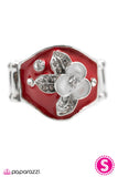 Paparazzi "Seagull Lily - Red" ring Paparazzi Jewelry