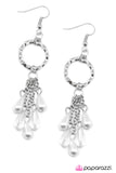 Paparazzi "Sealed With A Kiss - White" earring Paparazzi Jewelry