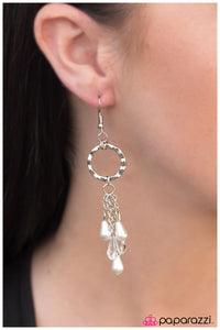 Paparazzi "Sealed With A Kiss - White" earring Paparazzi Jewelry