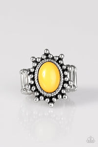 Paparazzi "Seasonal Sunshine" Yellow Ring Paparazzi Jewelry