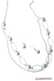 Paparazzi "Season Finale - Silver" necklace Paparazzi Jewelry