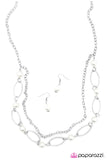 Paparazzi "Season Finale - White" necklace Paparazzi Jewelry