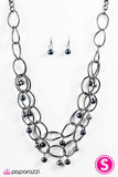 Paparazzi "Season Premiere" Blue Necklace & Earring Set Paparazzi Jewelry