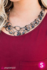 Paparazzi "Season Premiere" Blue Necklace & Earring Set Paparazzi Jewelry