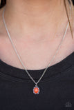 Paparazzi "Season To Cherish" Orange Necklace & Earring Set Paparazzi Jewelry