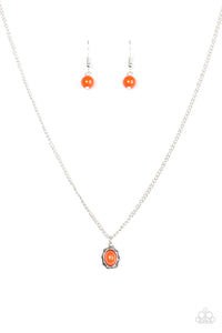 Paparazzi "Season To Cherish" Orange Necklace & Earring Set Paparazzi Jewelry