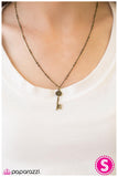 Paparazzi "Secret Love - Brass" necklace Paparazzi Jewelry