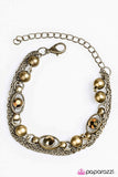 Paparazzi "Seeing Eye to Eye - Brass" bracelet Paparazzi Jewelry