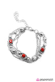 Paparazzi "Seeing Eye to Eye - Red" bracelet Paparazzi Jewelry
