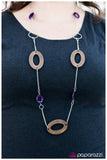 Paparazzi "See the Distinction?" Purple Necklace & Earring Set Paparazzi Jewelry