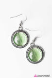 Paparazzi "See You MOON - Green" earring Paparazzi Jewelry