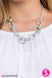 Paparazzi "Seize The Night" White Necklace & Earring Set Paparazzi Jewelry
