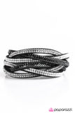 Paparazzi "Send In The Sparkle!" Black Wrap Bracelet Paparazzi Jewelry