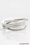 Paparazzi "Send In The Sparkle!" White Wrap Bracelet Paparazzi Jewelry