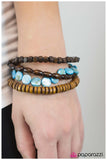 Paparazzi "Sequoia-Blue" bracelet Paparazzi Jewelry
