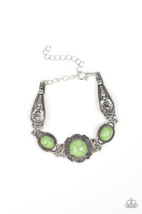 Paparazzi "Serenely Southern" Green Bracelet Paparazzi Jewelry