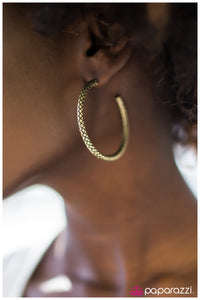 Paparazzi "Serpentine" Brass Earrings Paparazzi Jewelry