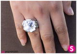 Paparazzi "Settle In - White" ring Paparazzi Jewelry